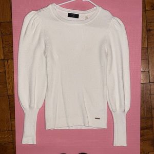 Tahari Puffy Shoulder Longsleeve Top